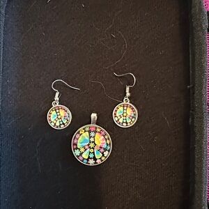 peace sign pendant